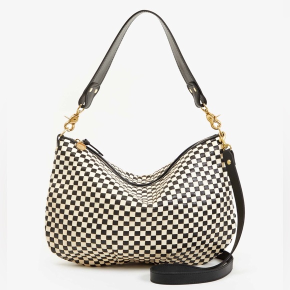 Clare V Handbags - Clare V. Woven Check Moyen
Messenger Bag NEW